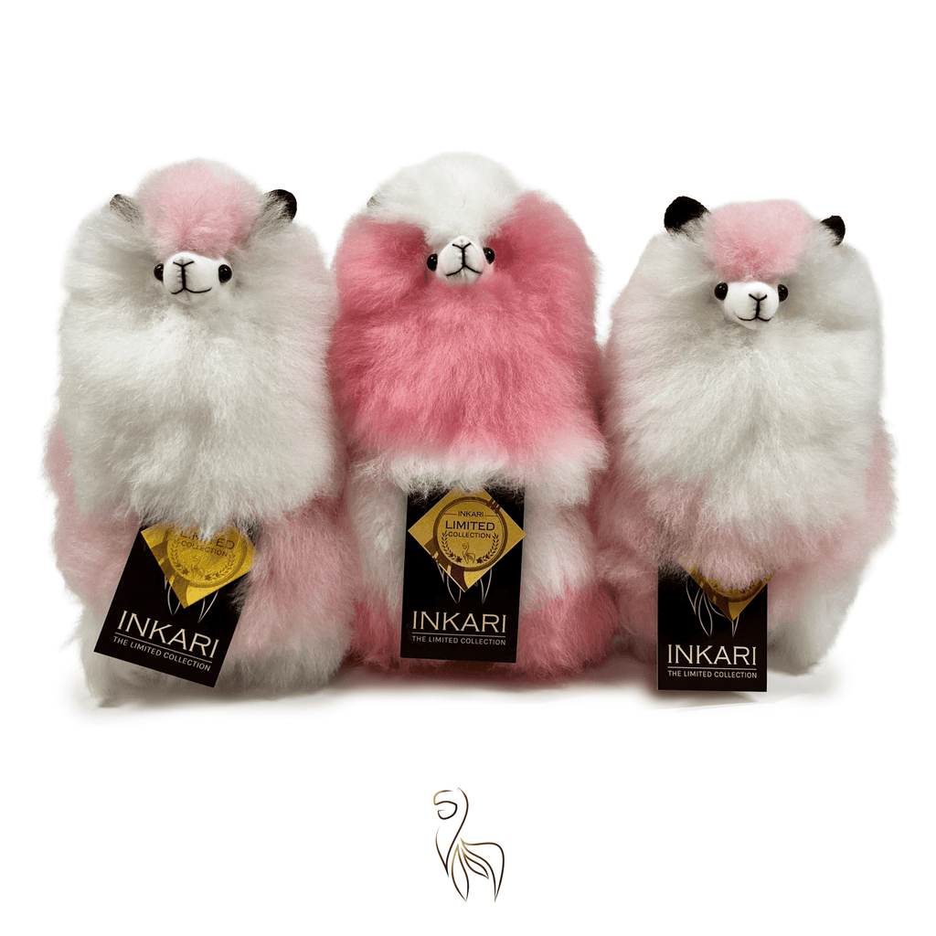 Inkari Alpaca Stuffed Animals - Limited Edition Pink Crocus