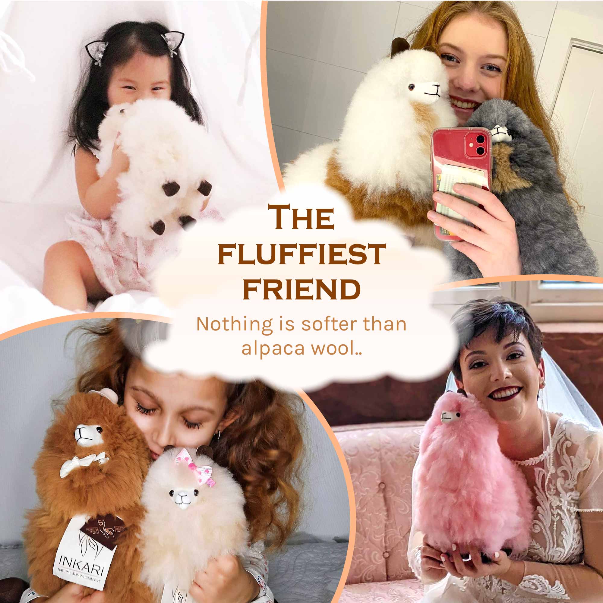 Pink Crocus - Small Alpaca Toy (23cm) -Limited Edition