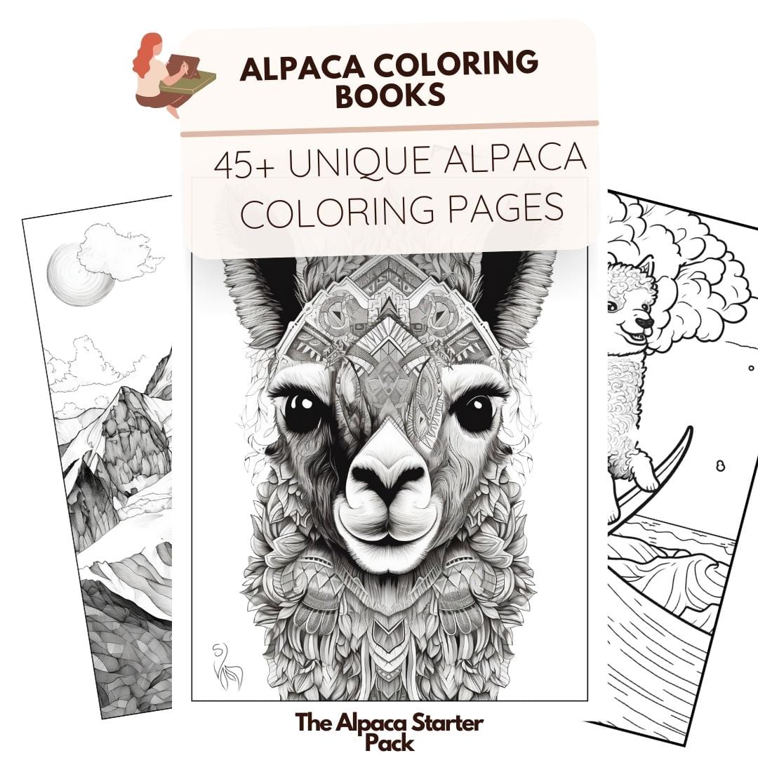 Alpaca Coloring Book