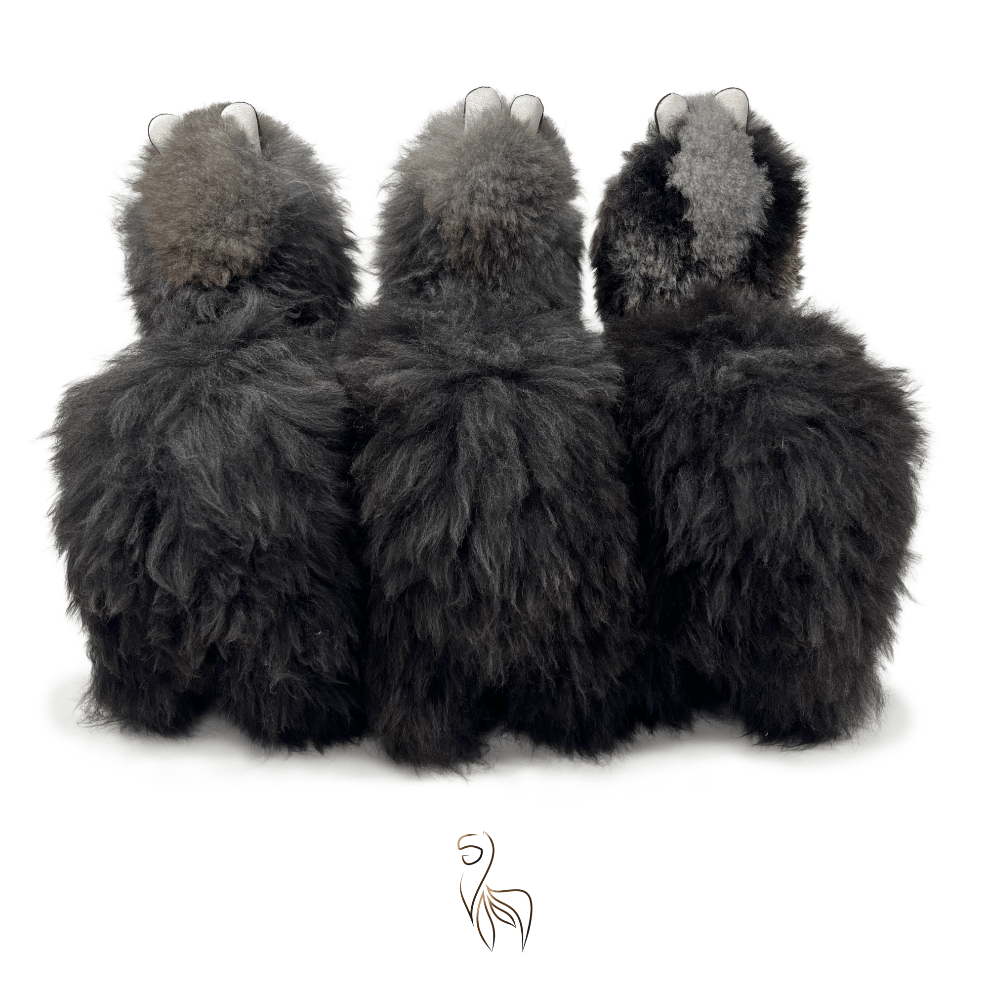 Limited Edition - Dark Wolf - Large - Alpaca Stuffed Animal