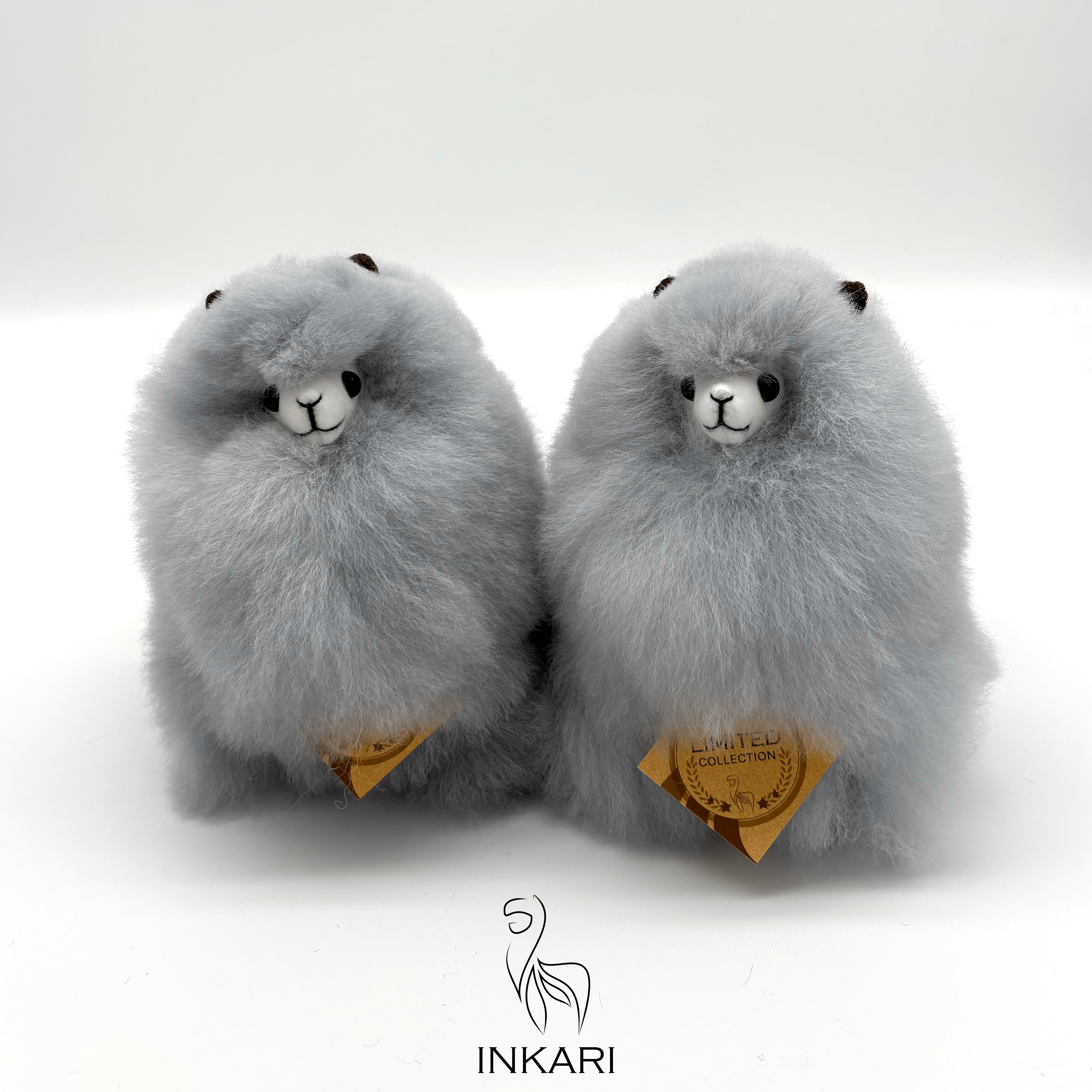 Limited Edition - Silver Wolf - Alpaca Stuffed Animal