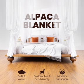 Alpaca Wool Blanket - Elegante