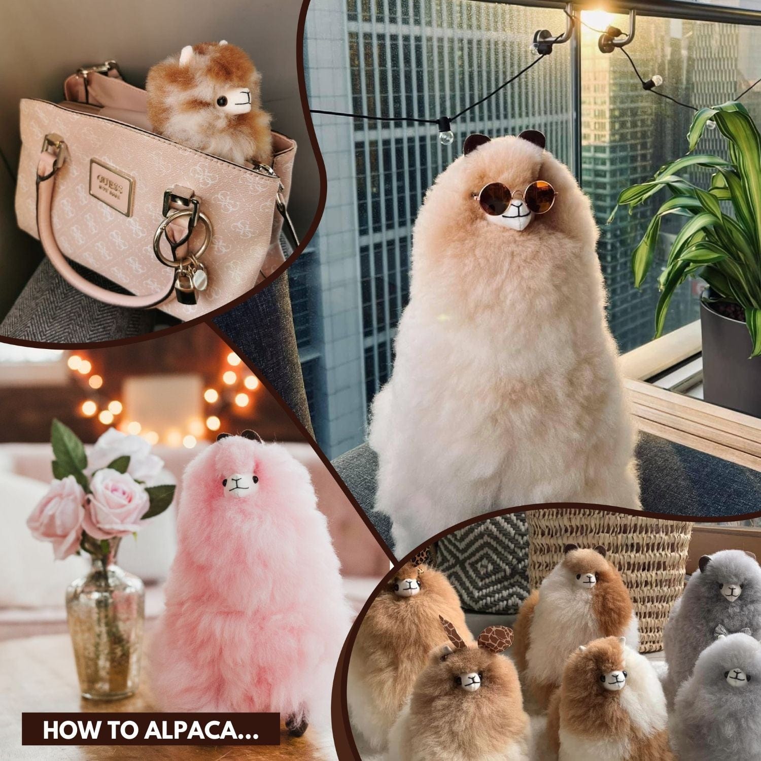 Monsterfluff - Sandstone - Alpaca Stuffed Animal (USA)