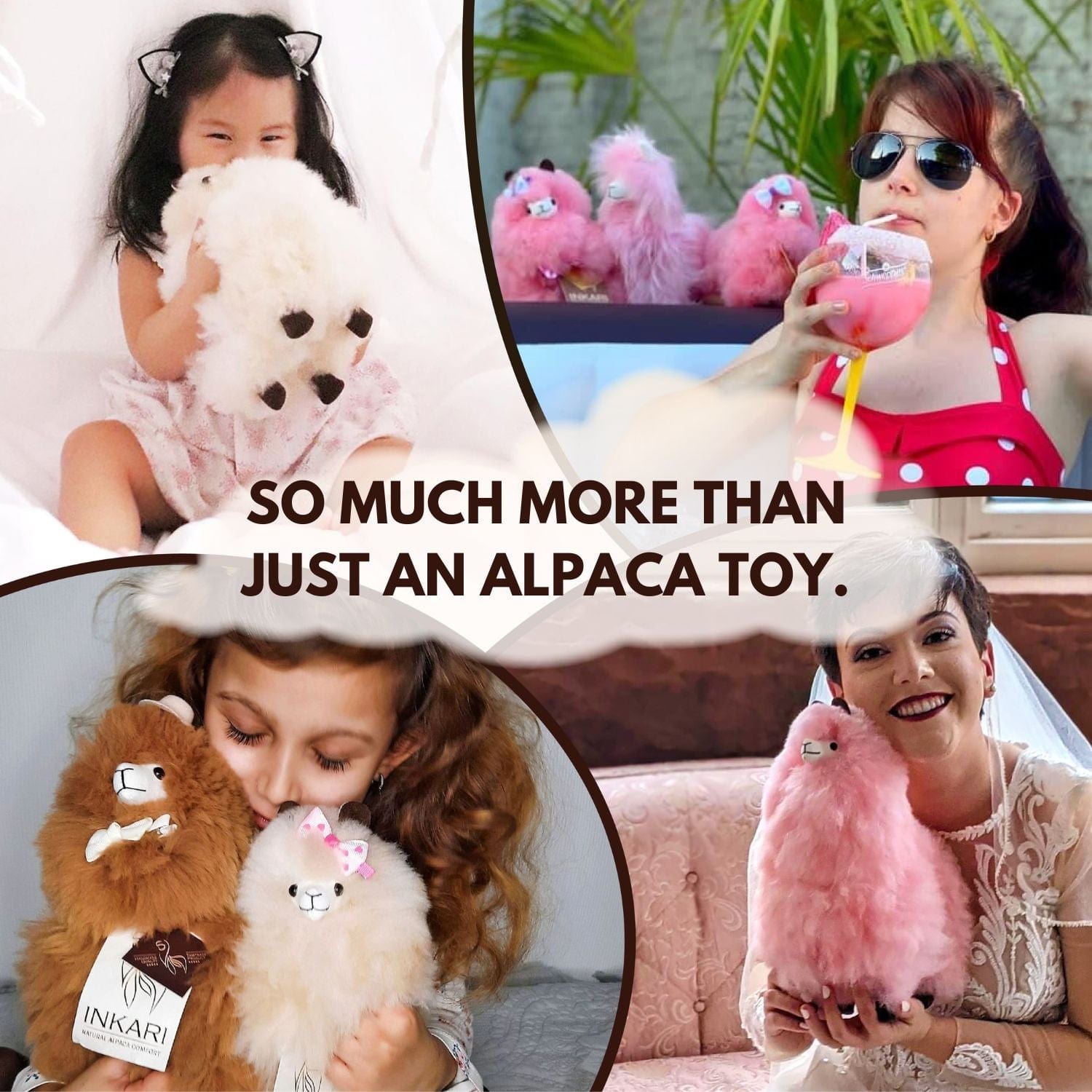 Rainbow - Lotus - Alpaca Stuffed Animal USA