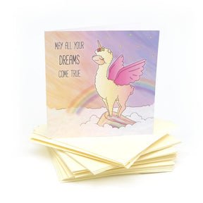 Alpaca Greeting Cards - 5pcs (get 1 for FREE!) - Alpaca Accessories - alpaca gift - hypoallergenic - inkari.