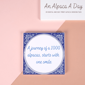 An Alpaca A Day - Alpaca Wisdom Tiles - Digital Pack