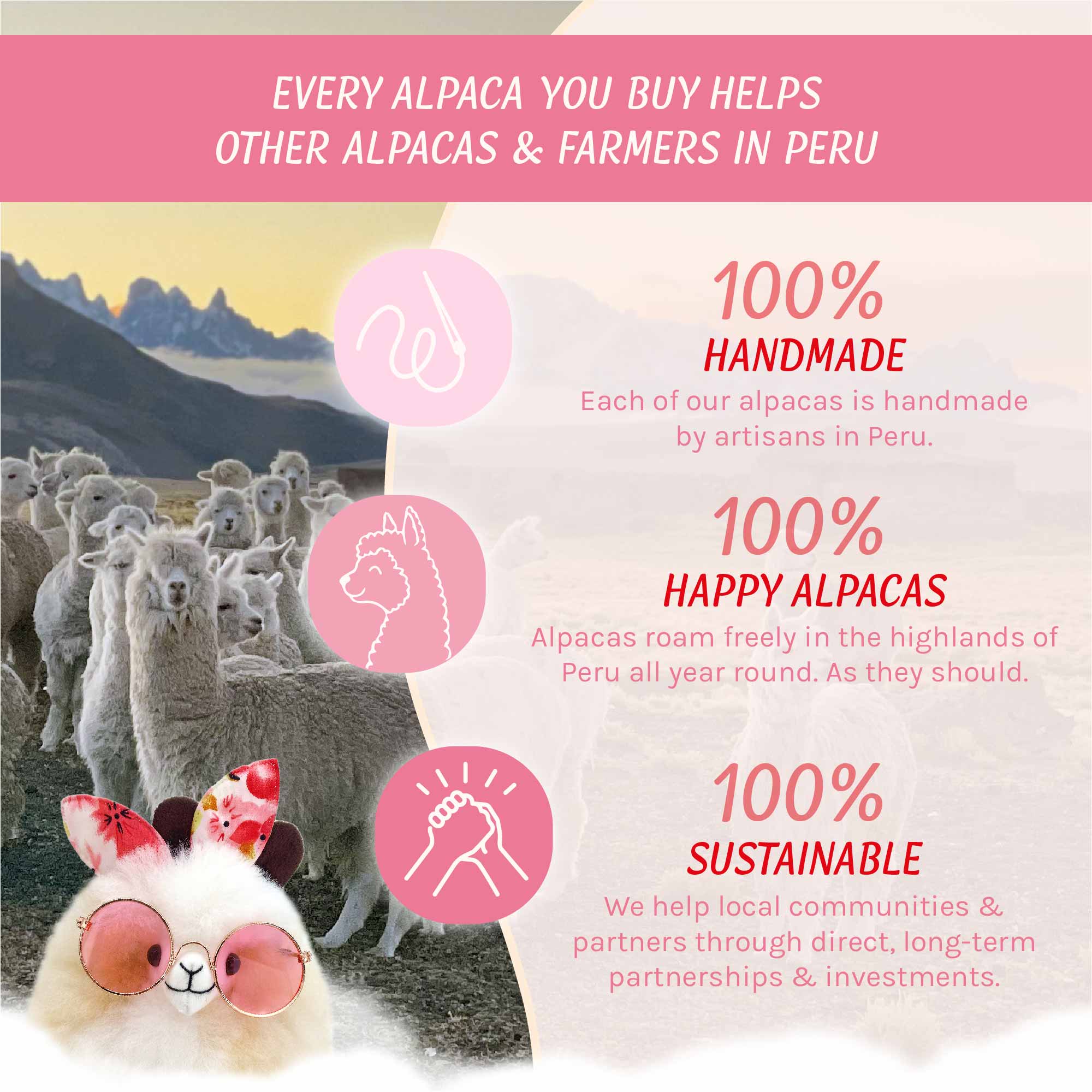 Box of Fluff - Love - Small Alpaca Toy