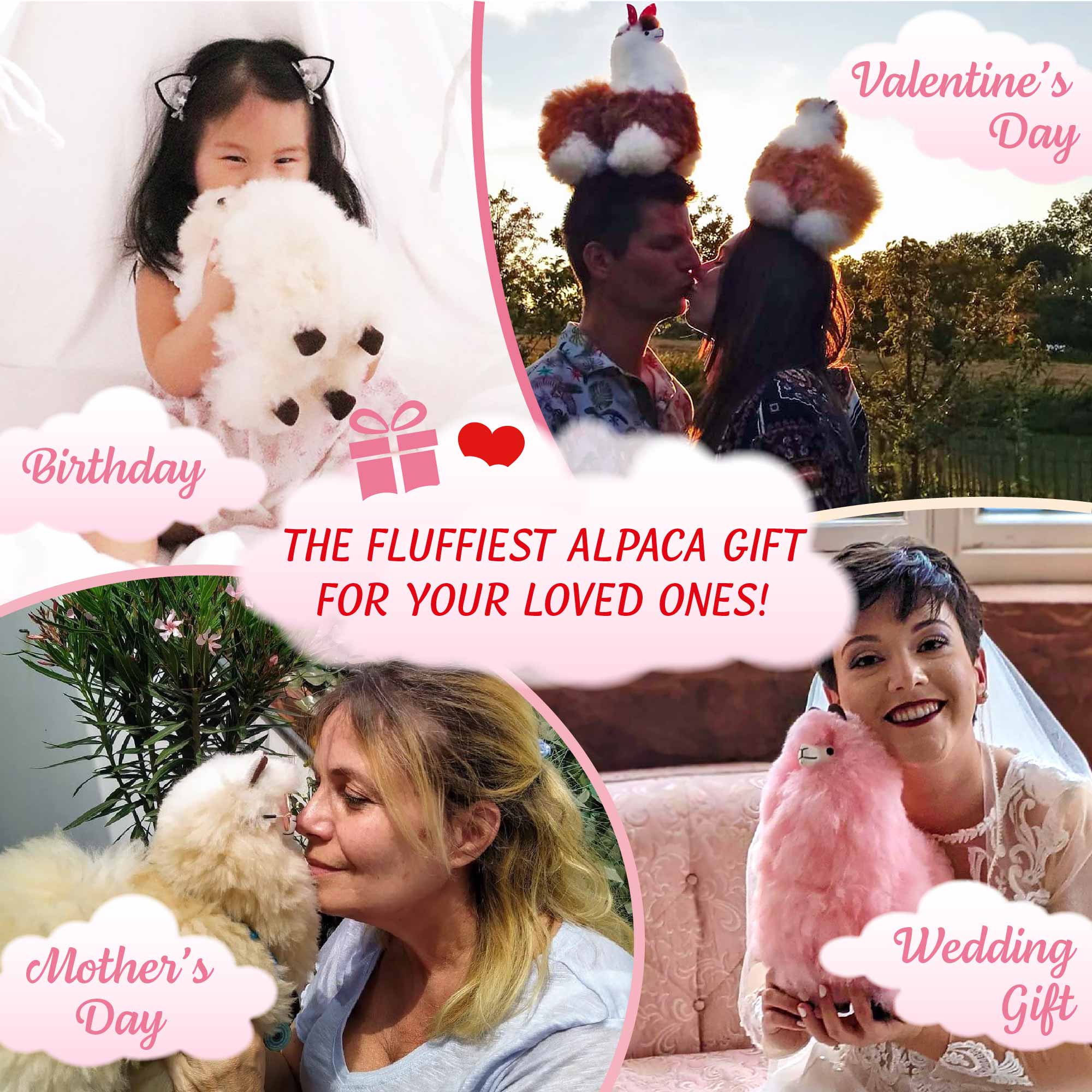 Box of Fluff - Love - Small Alpaca Toy