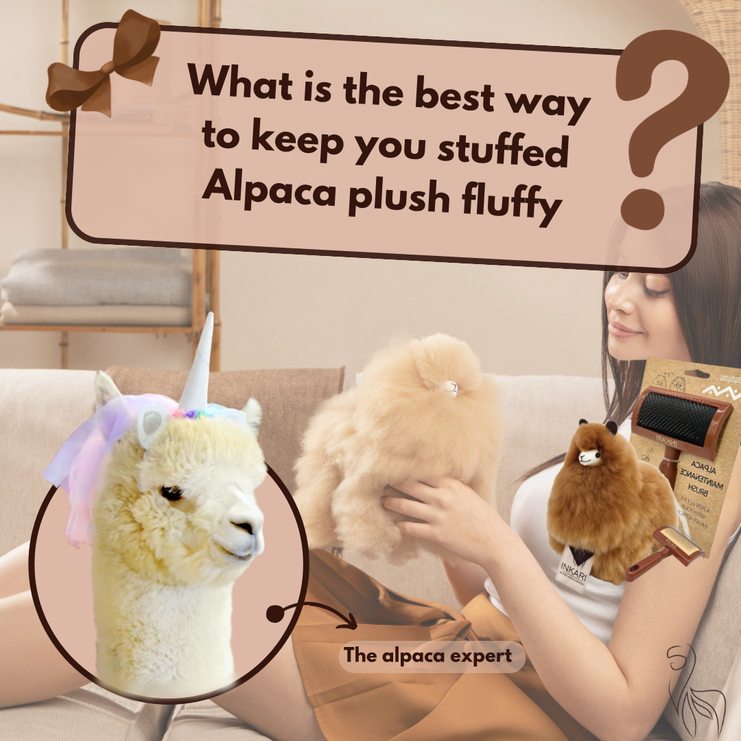 What is the best way to keep my Alpaca plush fluffy?