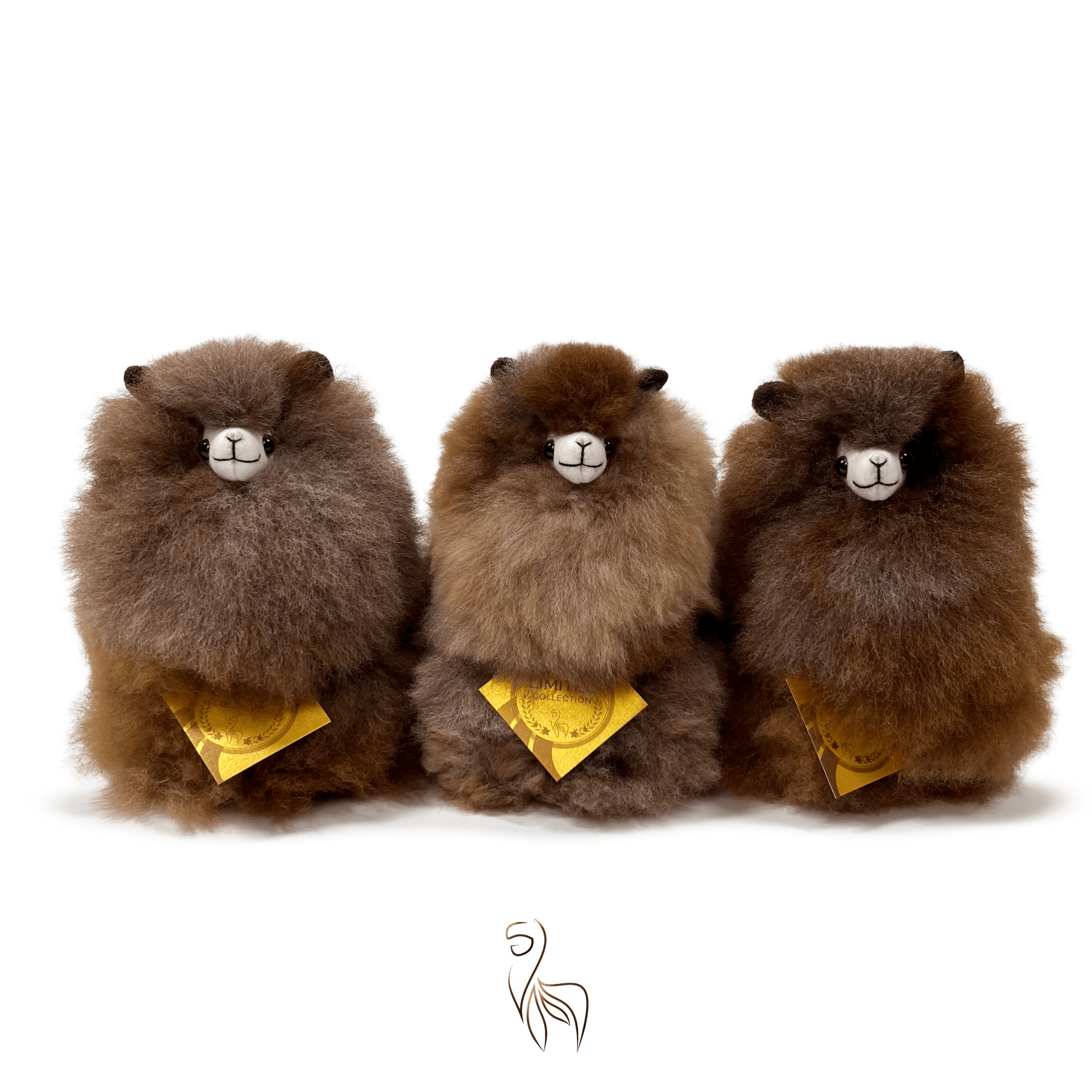 Inkari Alpaca Stuffed Animals - Limited Edition - Wild Pecan