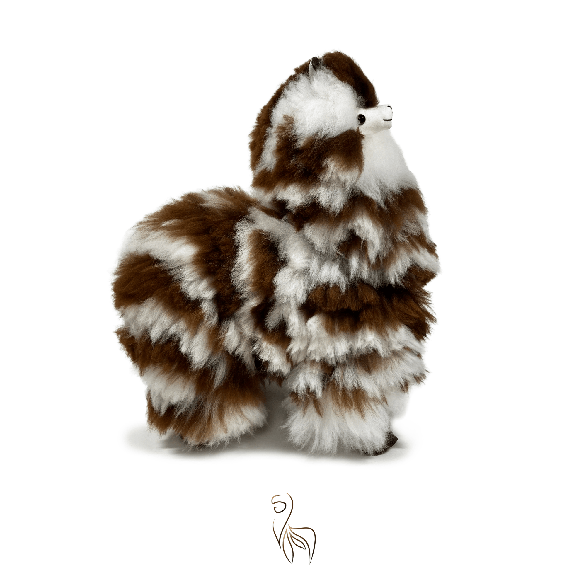 Limited Edition - Cinnamon Zebra - Alpaca Stuffed Animal