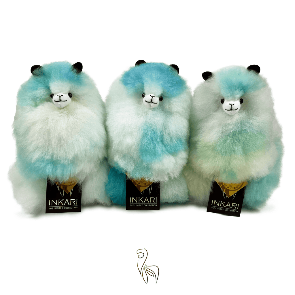 Inkari Alpaca Stuffed Animals - Limited Edition Turquoise Cloud