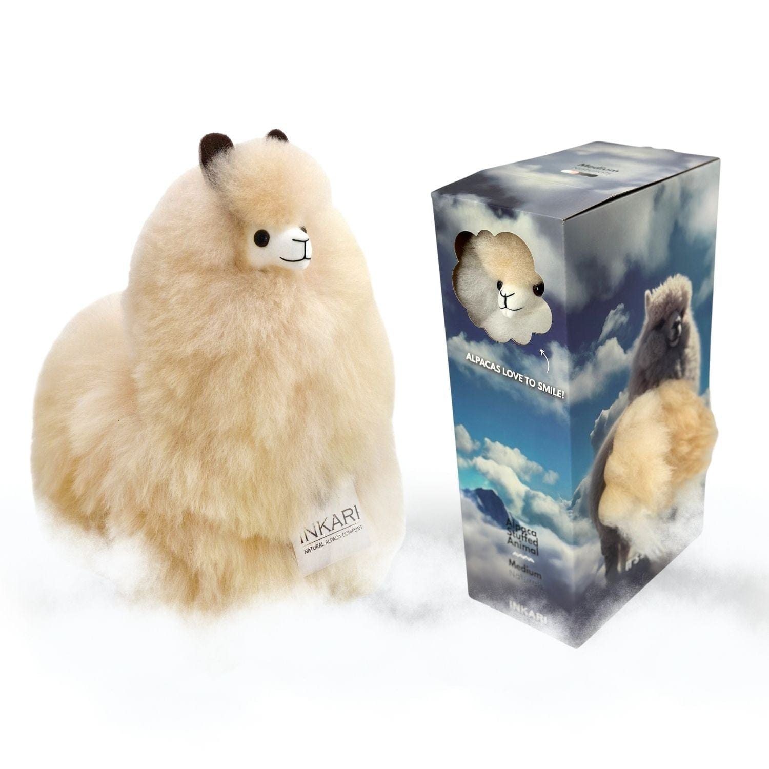 Naturals - Medium (32cm) - Alpaca Stuffed Animal