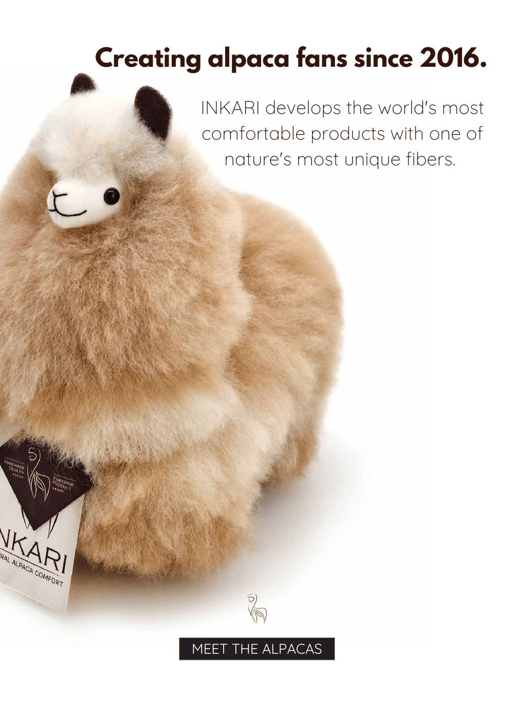 Stuffed animal made out of 2024 alpaca fur