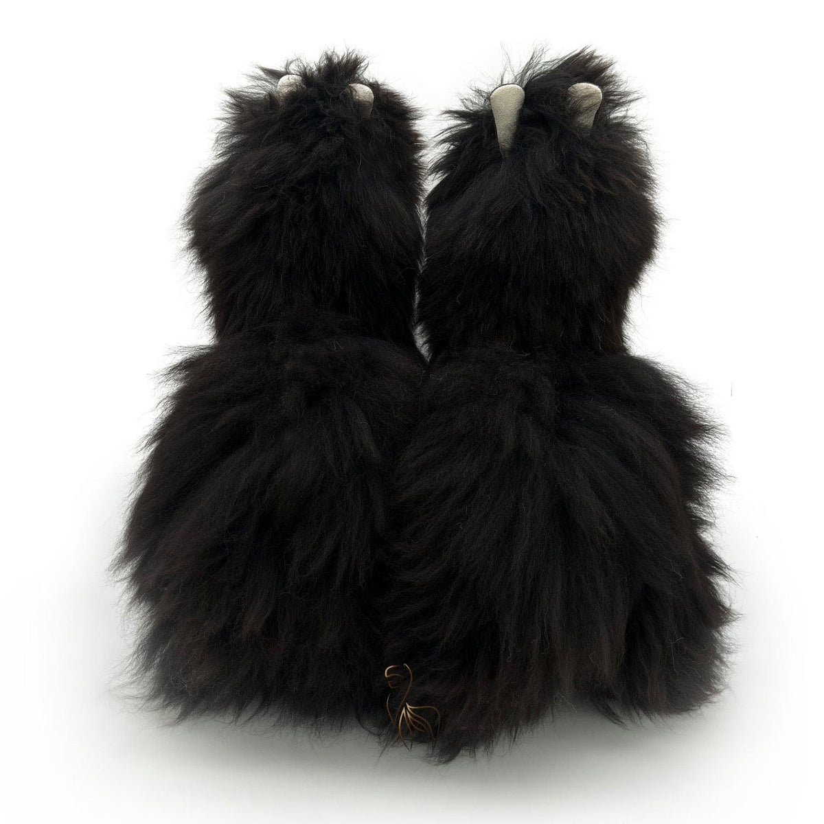 Fluff Monster - Zwarte Panter - Groot alpacaspeelgoed (50 cm)