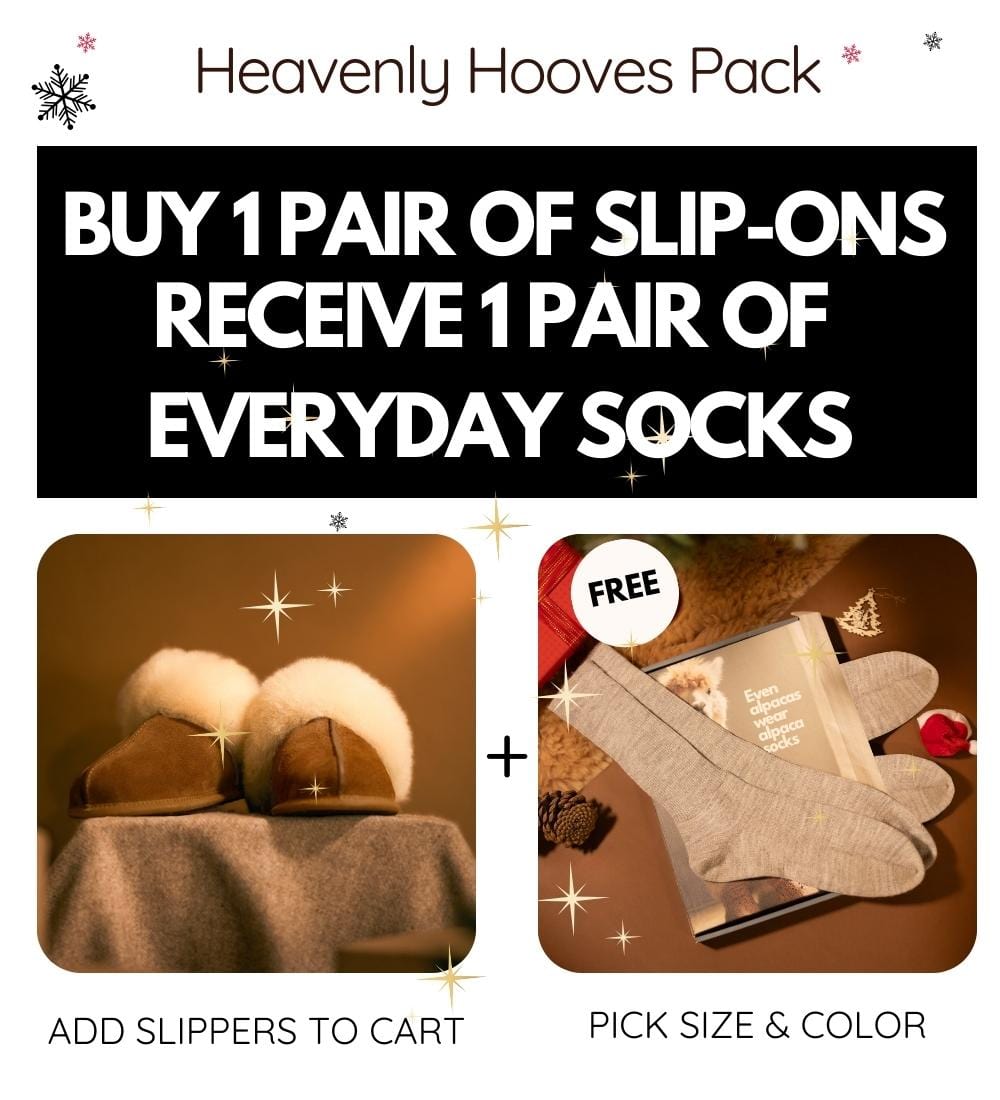 Pantofole in alpaca