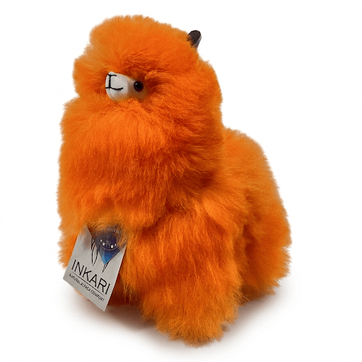 Regenbogen - Orange Pop - Alpaka Kuscheltier