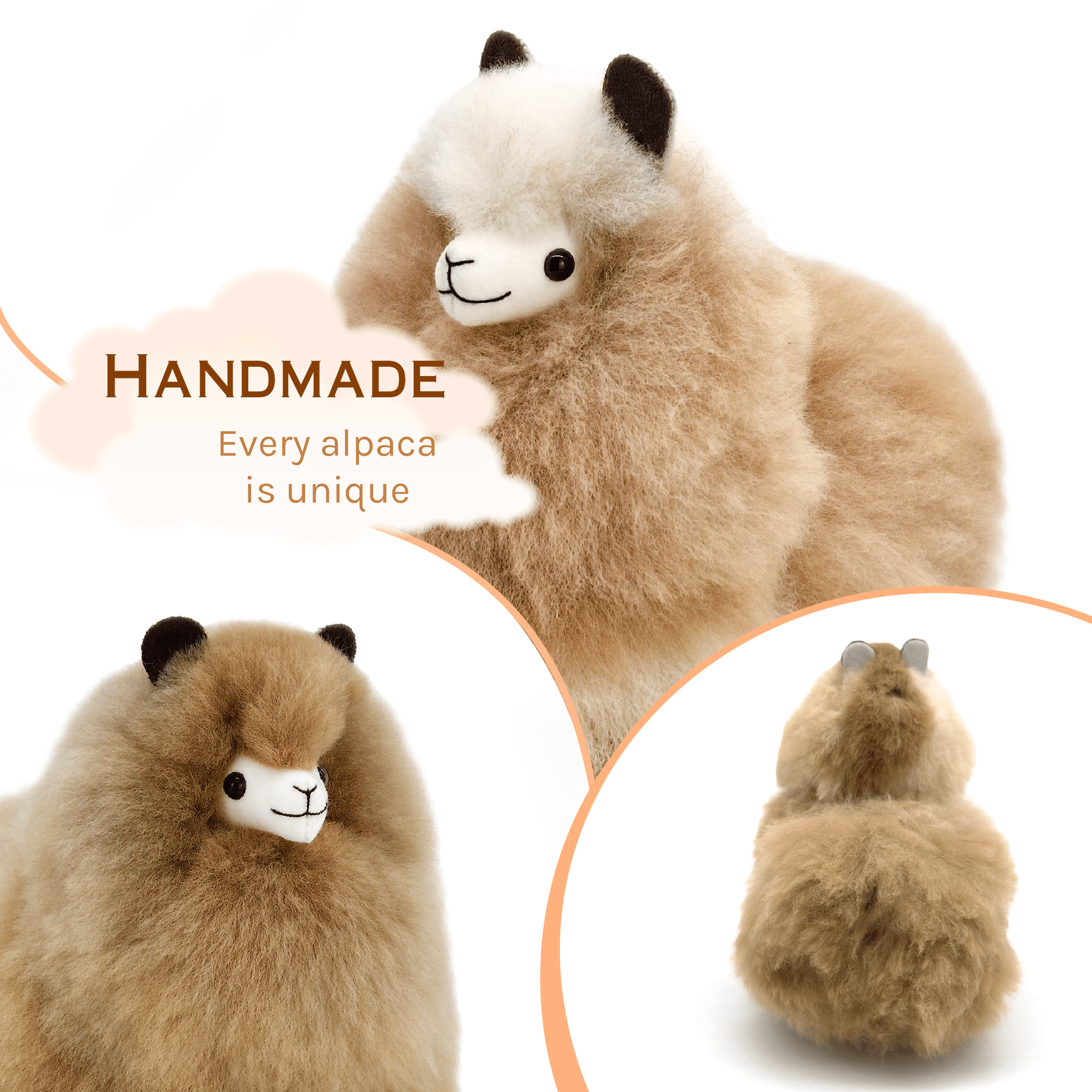 Naturals - Small (23cm) - Alpaca Stuffed Animal