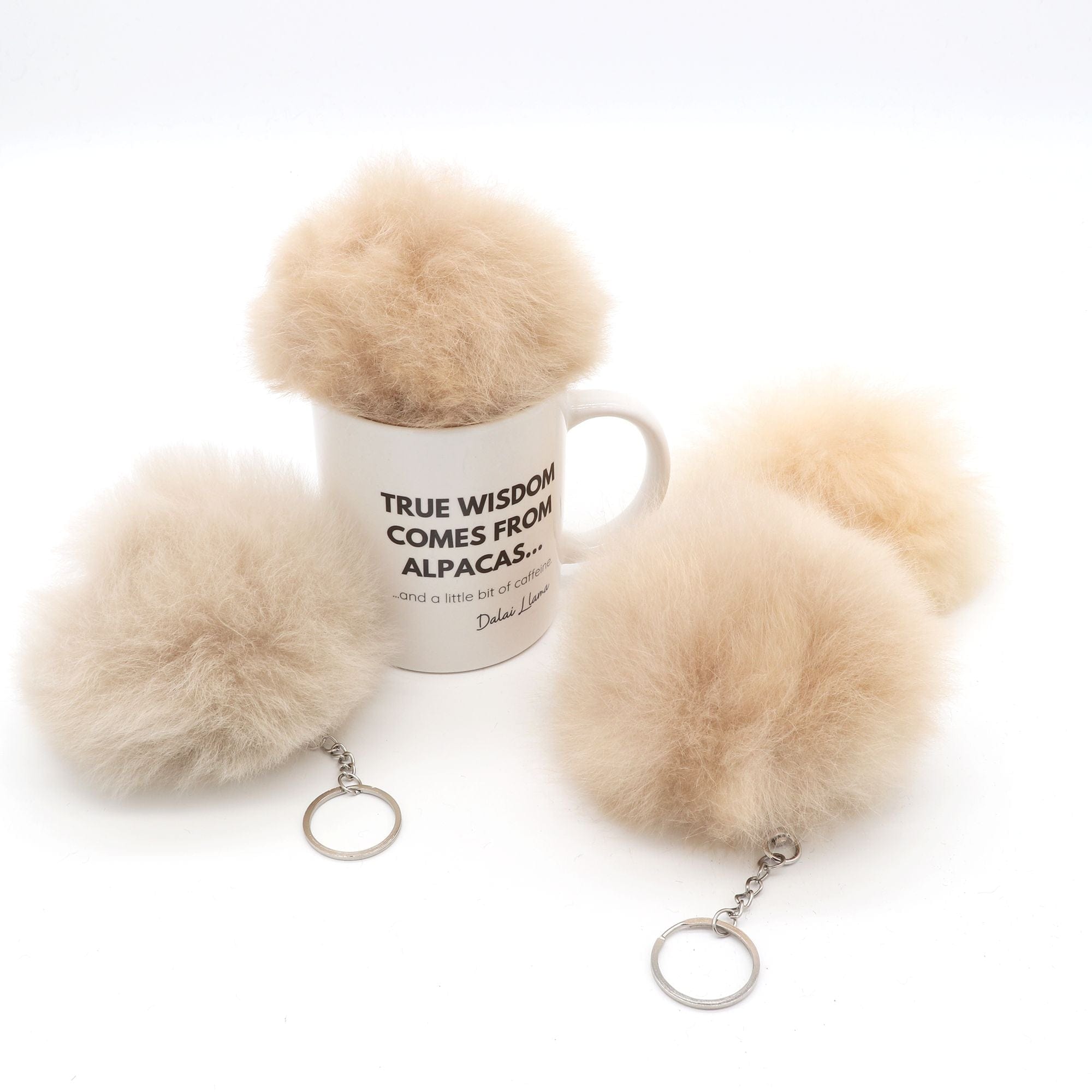 Alpaca Fluffball - Keychain