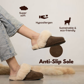 Cacao - Alpaca Wool Slippers