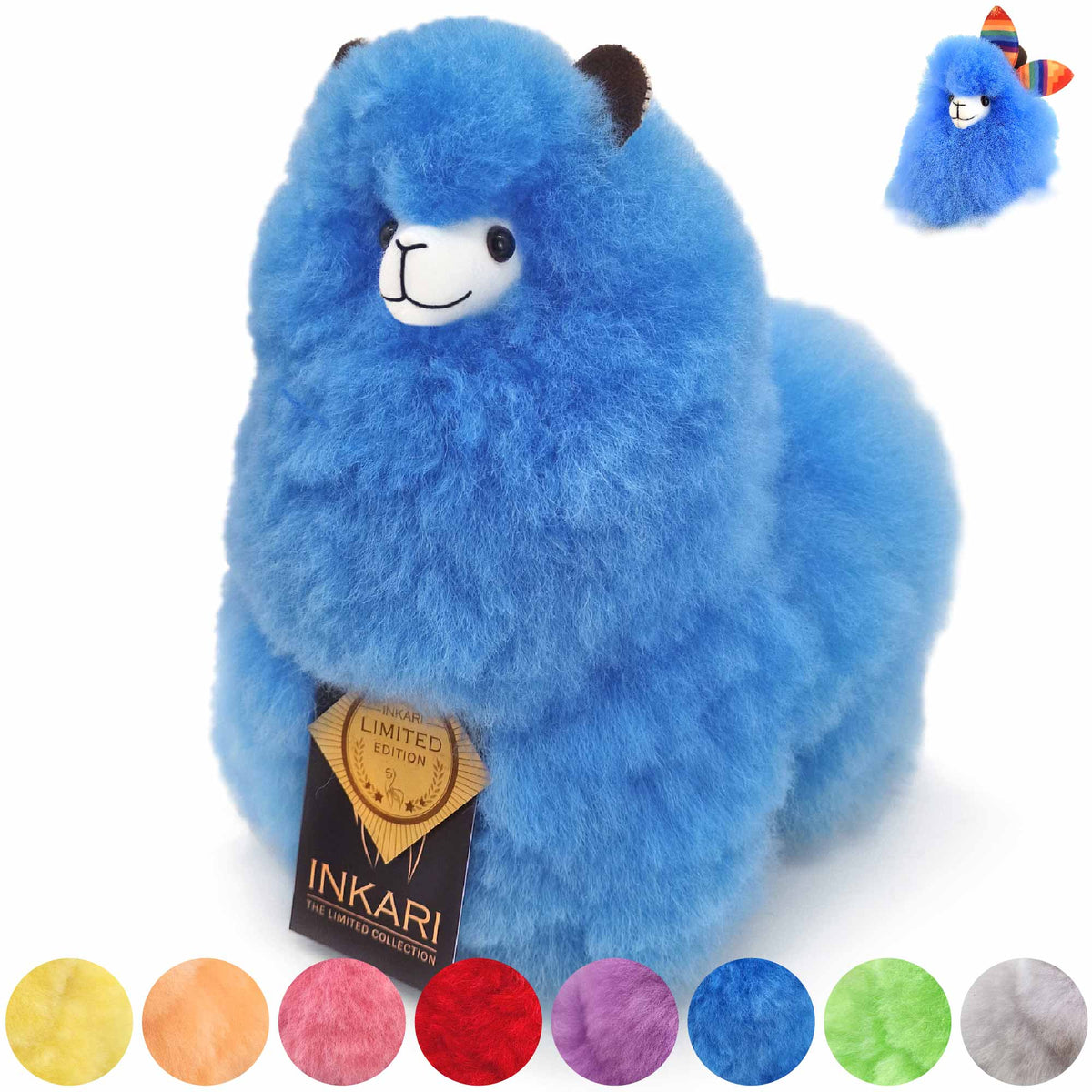 Blue alpaca plush discount