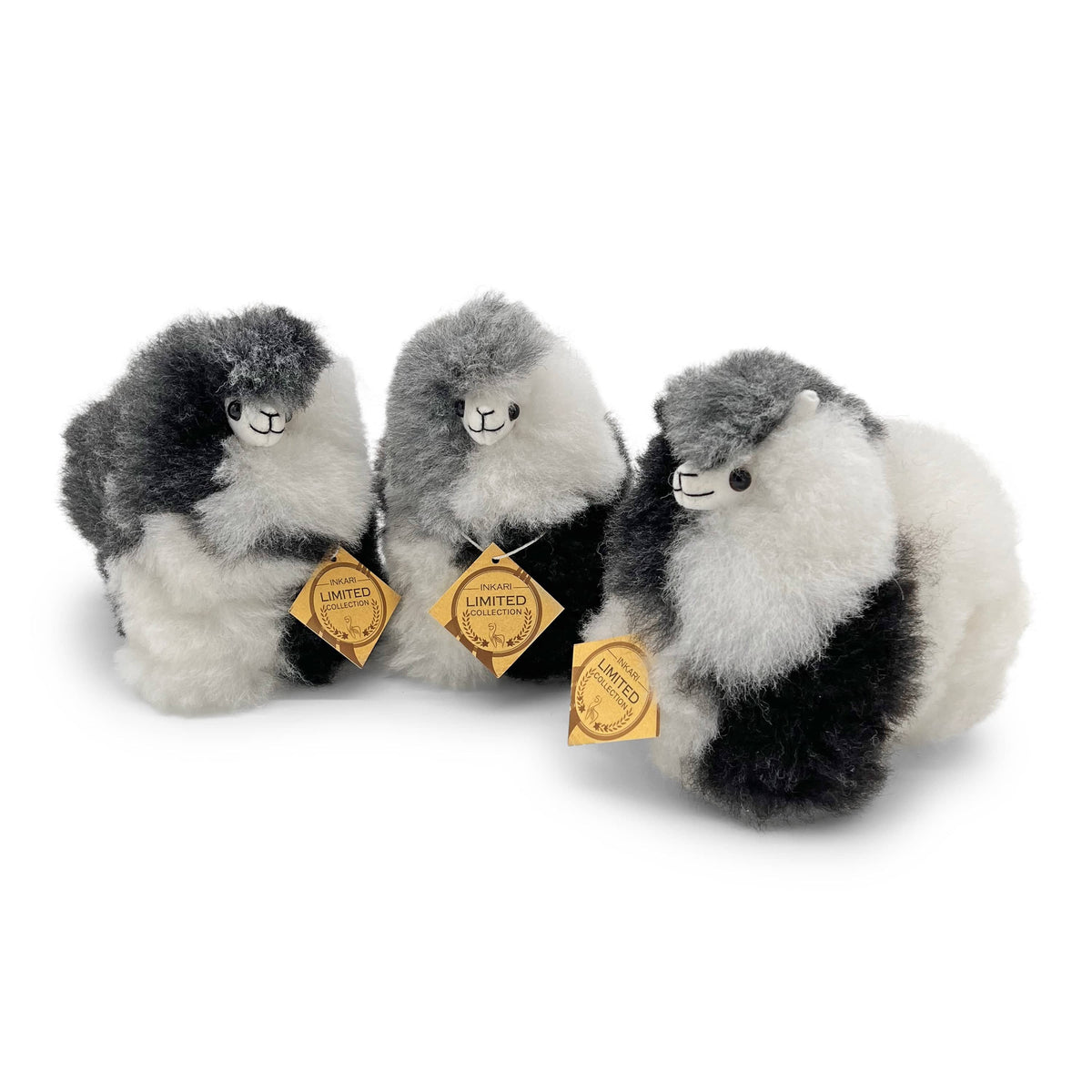 Silberner Orca – Mini-Alpaka-Spielzeug (15 cm) – limitierte Auflage