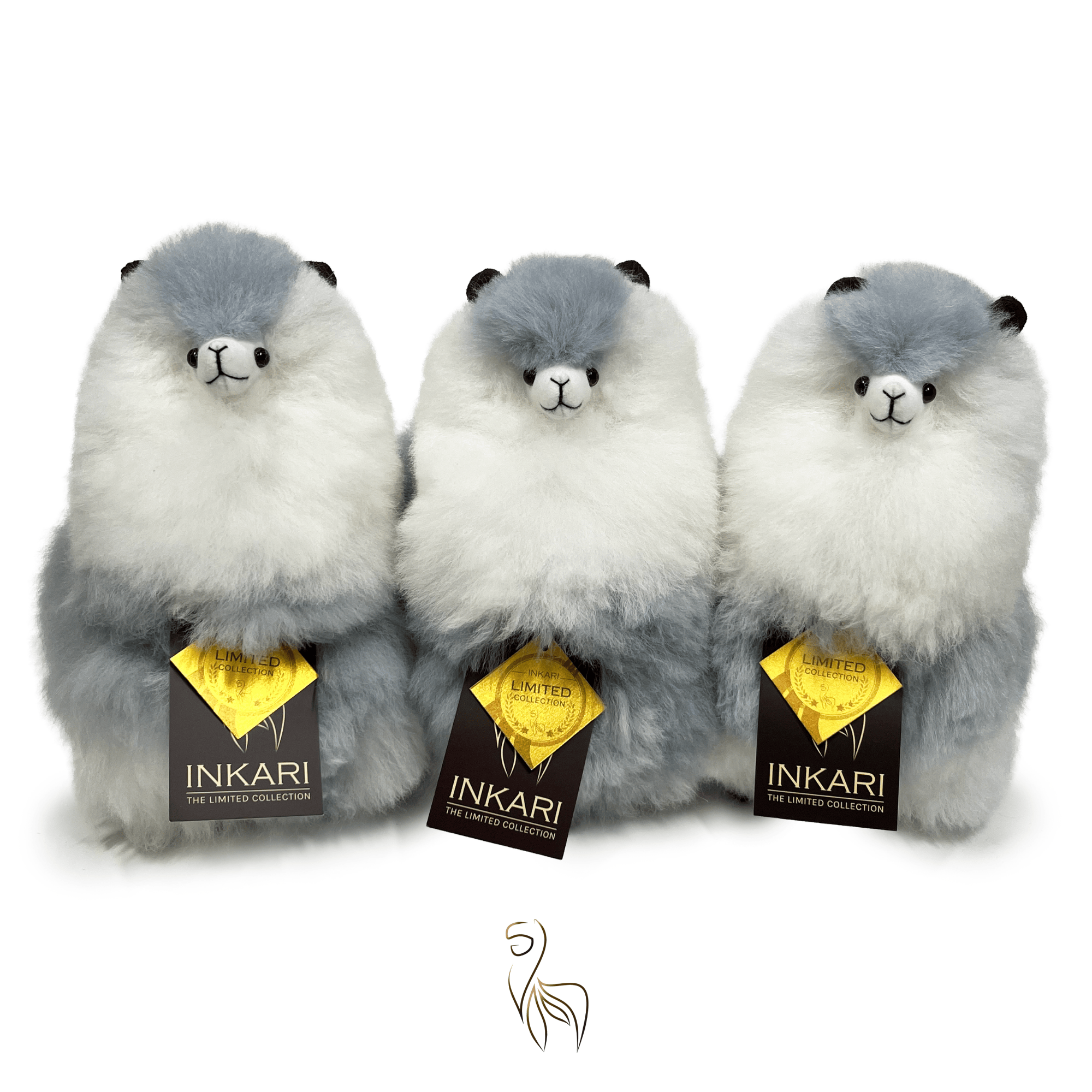 感謝価格✨博物館級3k✨幻✨美✨AAAAAA アルプス モンブラン スモーキー✨ Inkari Alpaca Stuffed Animals - Limited Edition Moonlight