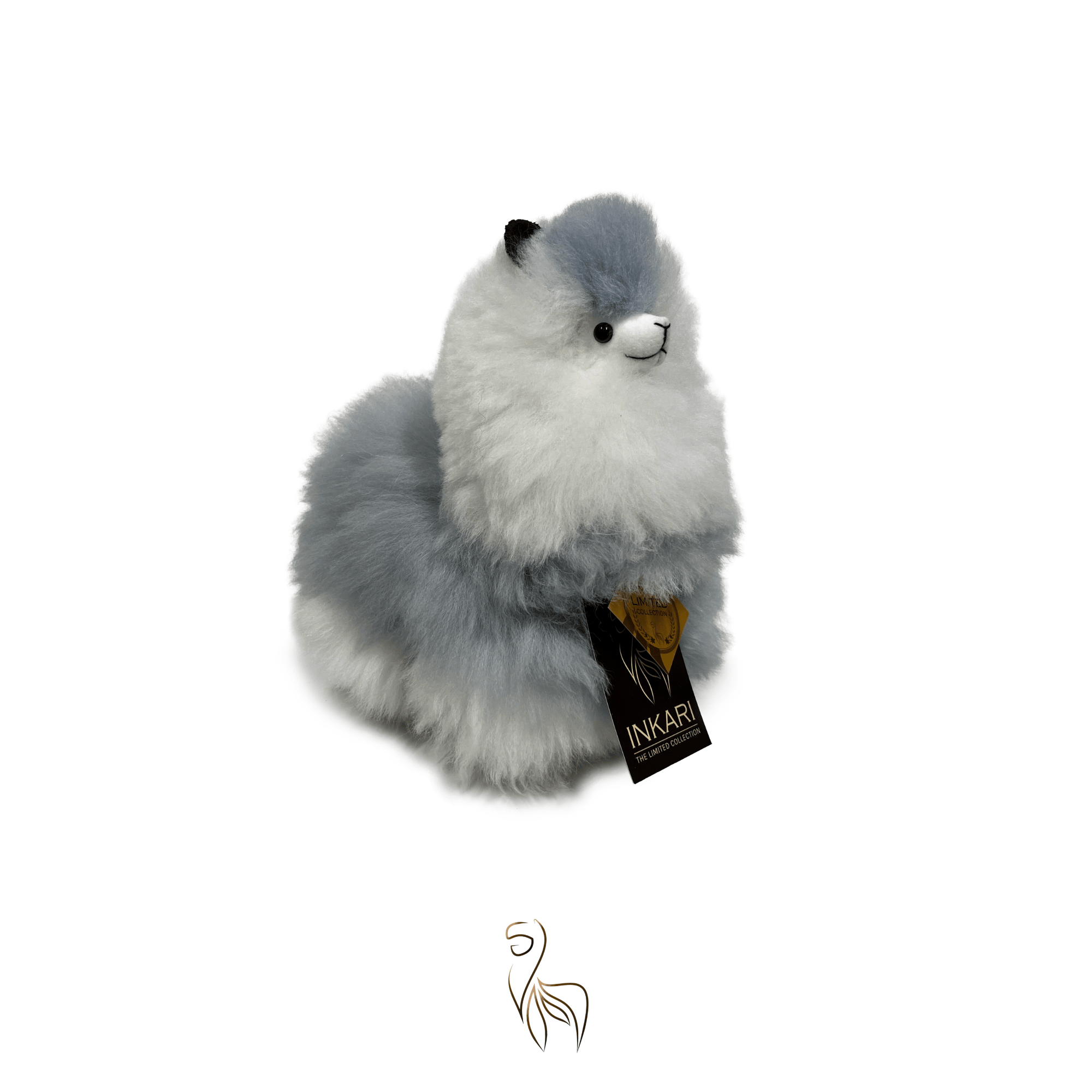 感謝価格✨博物館級3k✨幻✨美✨AAAAAA アルプス モンブラン スモーキー✨ Inkari Alpaca Stuffed Animals - Limited Edition Moonlight
