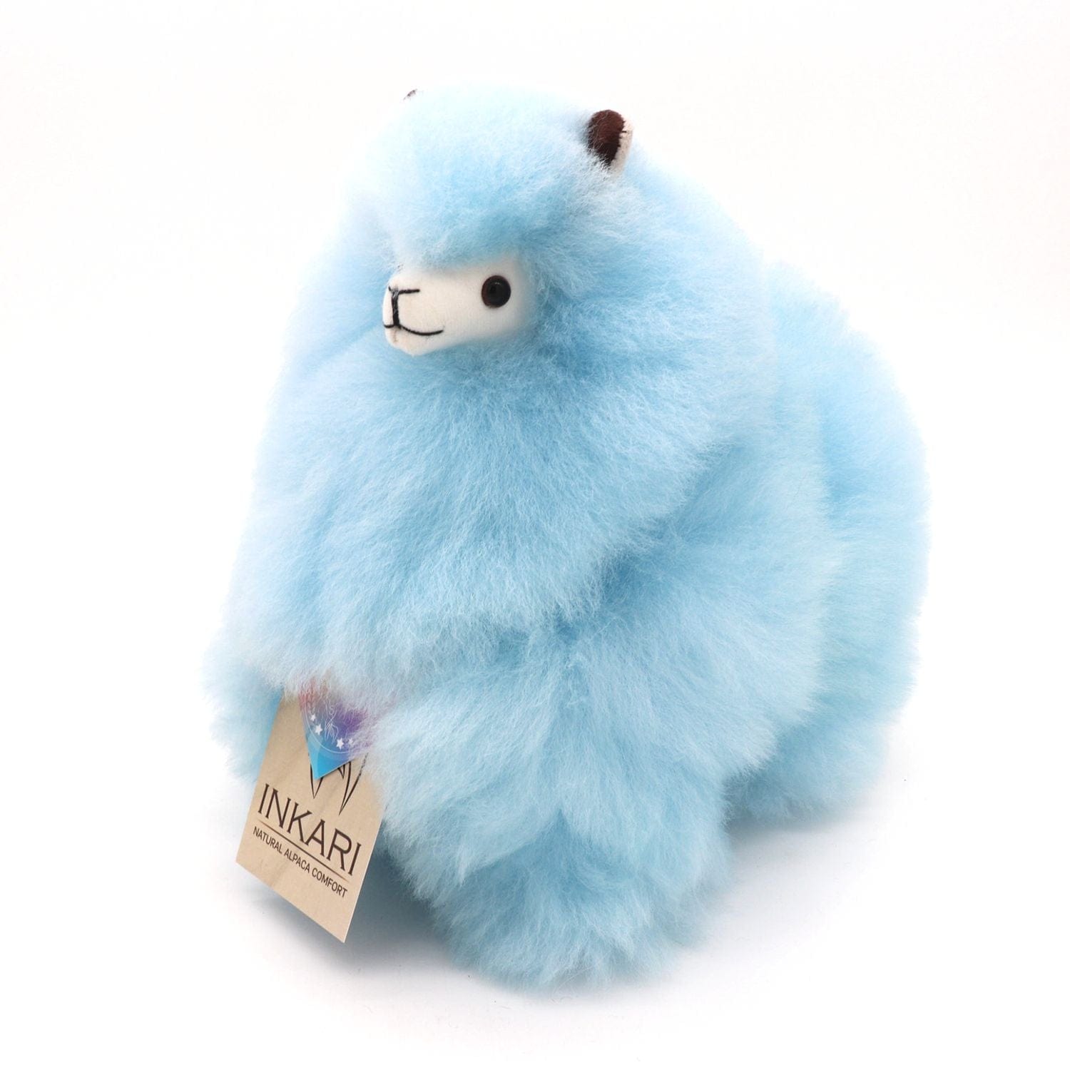 Inkari Alpaca Stuffed Animals Rainbows Baby Blue Fairtrade Gift Stress Relief