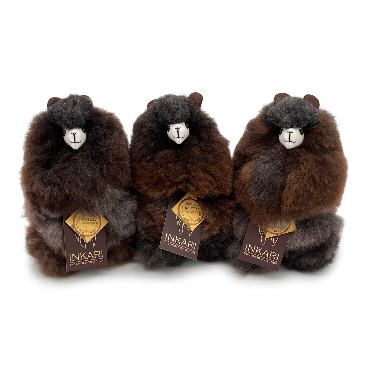 Bergwolf – kleines Alpaka-Spielzeug (23 cm) – limitierte Auflage