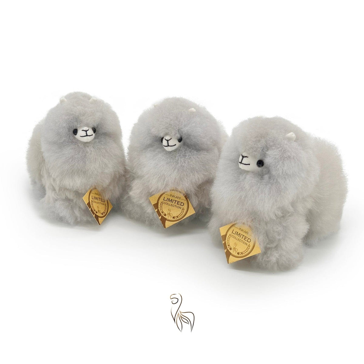 Silber – Mini-Alpaka-Spielzeug (15 cm) – limitierte Auflage
