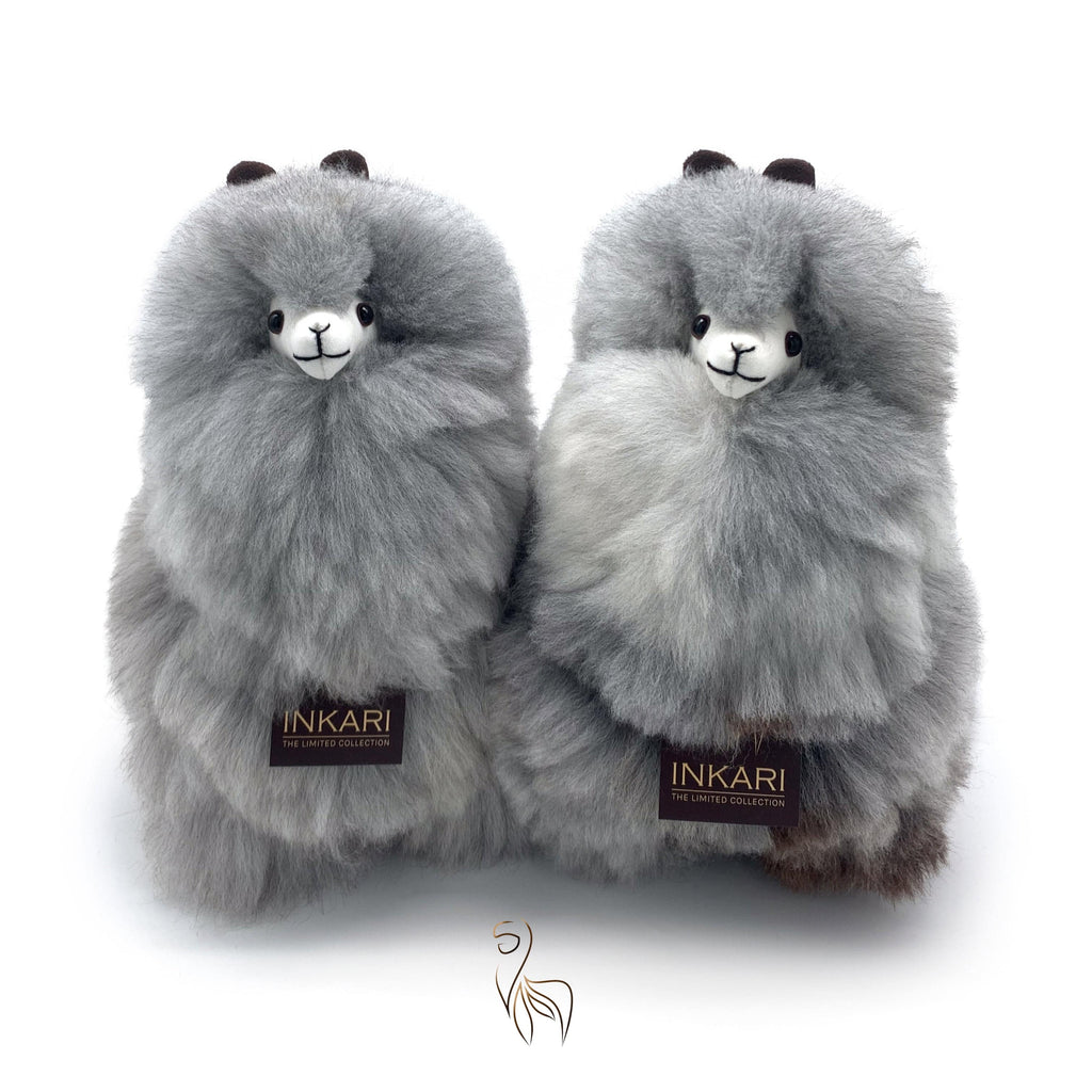 Inkari Alpaca Stuffed Animals - Limited Edition Silver Wolf