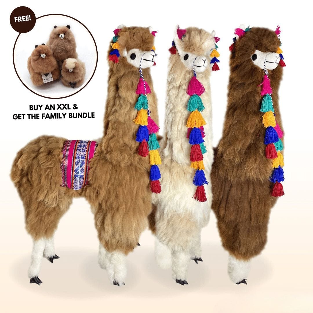 XXL Alpaca Toy - Stuffed Animal - Life-size (120cm)