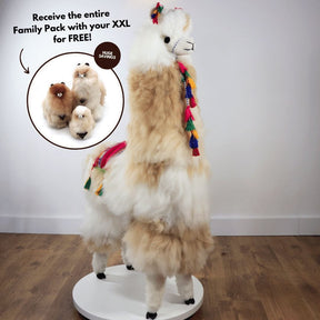 XXL Alpacaspeelgoed - Knuffeldier - Levensgroot - Stressverlichting