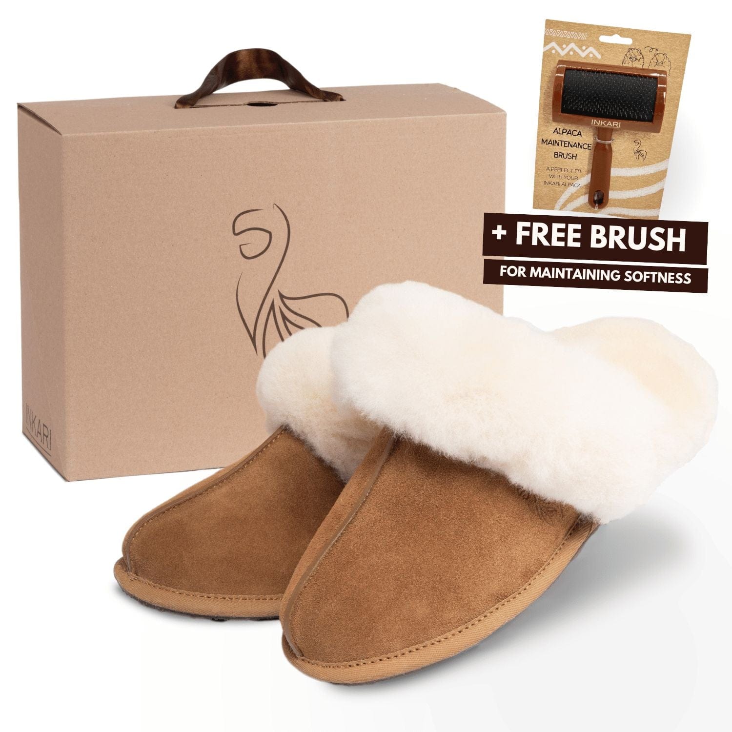 Alpaca House Slippers Blond Super Soft Alpaca Fleece Merino Wool