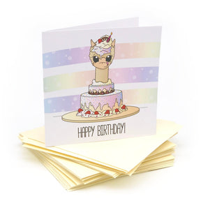 Alpaca Greeting Cards - 5pcs (get 1 for FREE!) - Alpaca Accessories - alpaca gift - hypoallergenic - inkari.