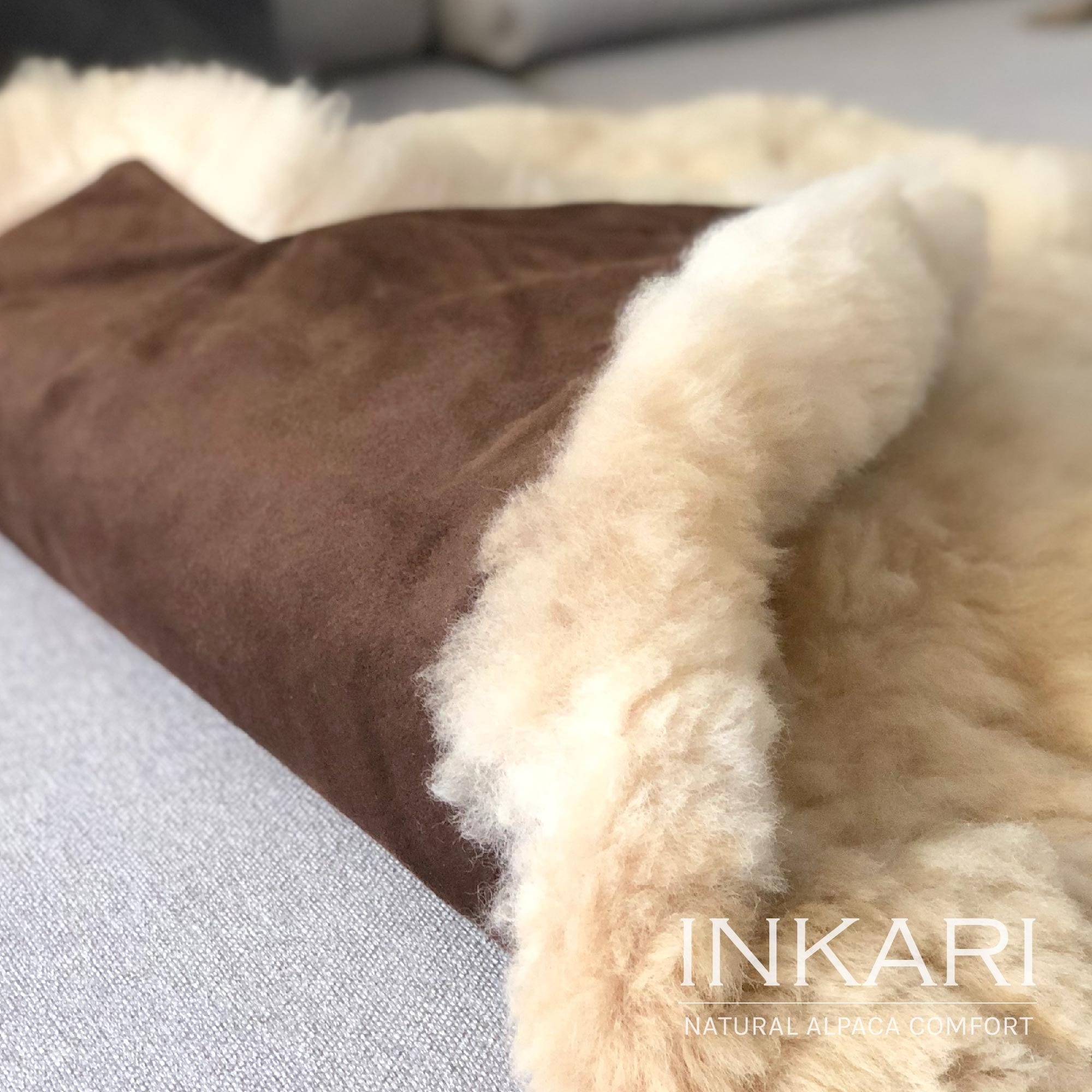 Reina - Handmade Alpaca Rug - Sahara - alpaca wool - alpaca products & gifts - handmade - fairtrade gifts - by Inkari