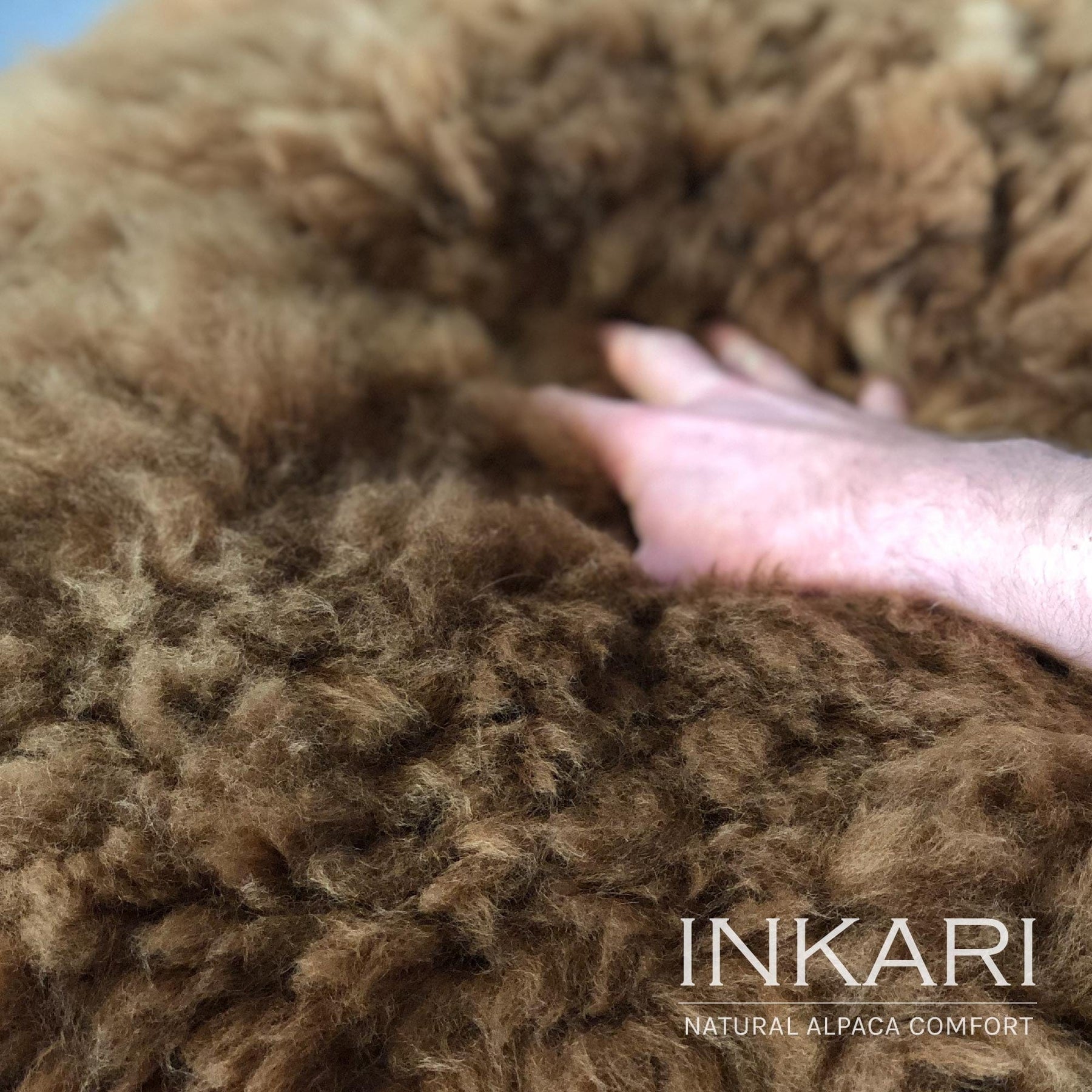 Reina - Handmade Alpaca Rug - Hazelnut - alpaca wool - alpaca products & gifts - handmade - fairtrade gifts - by Inkari