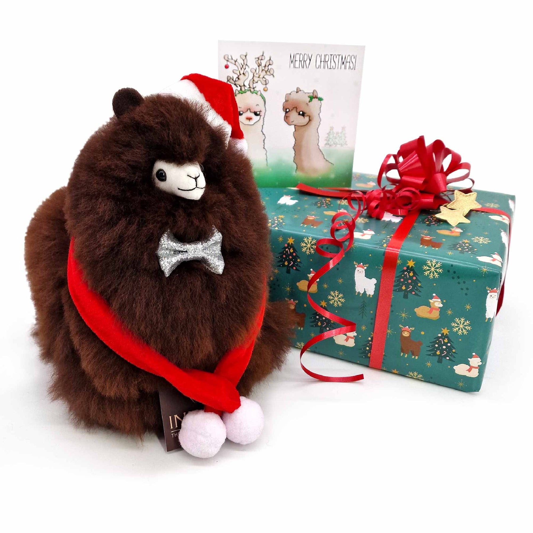 Box of Fluff - Christmas - Small Alpaca Toy