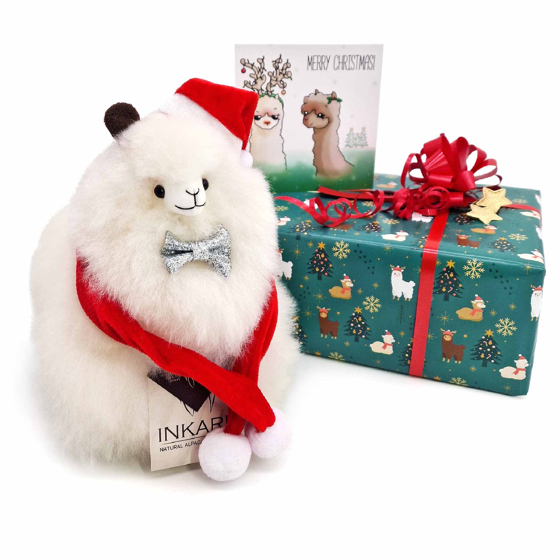 Box of Fluff - Christmas - Small Alpaca Toy