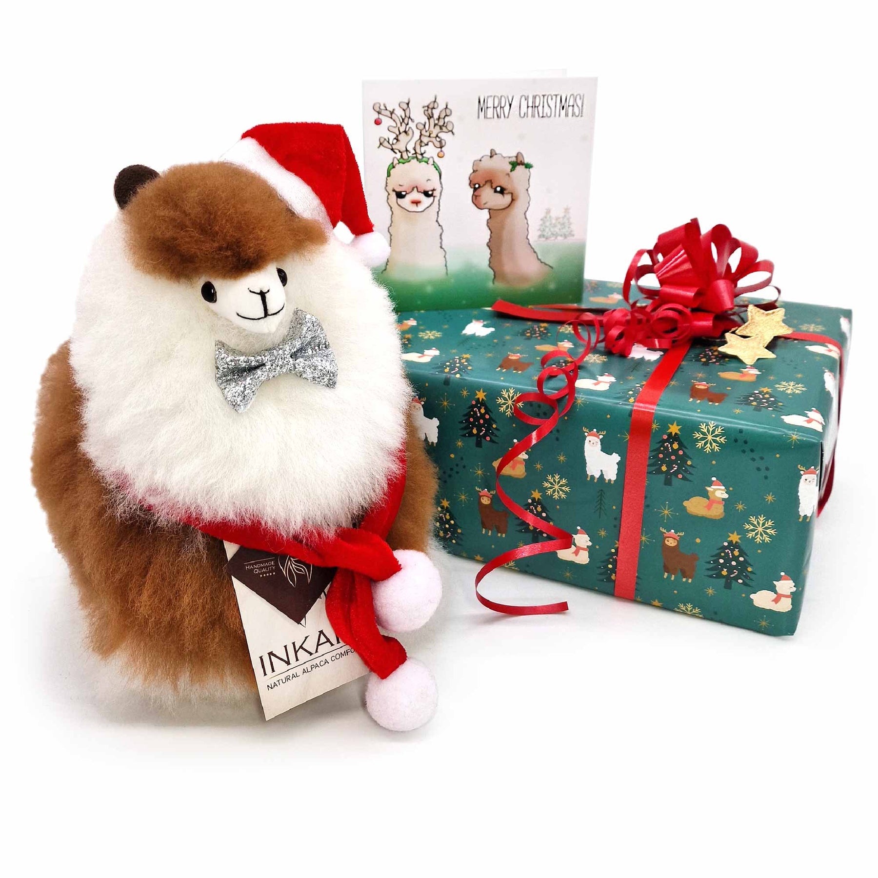 Box of Fluff - Christmas - Small Alpaca Toy