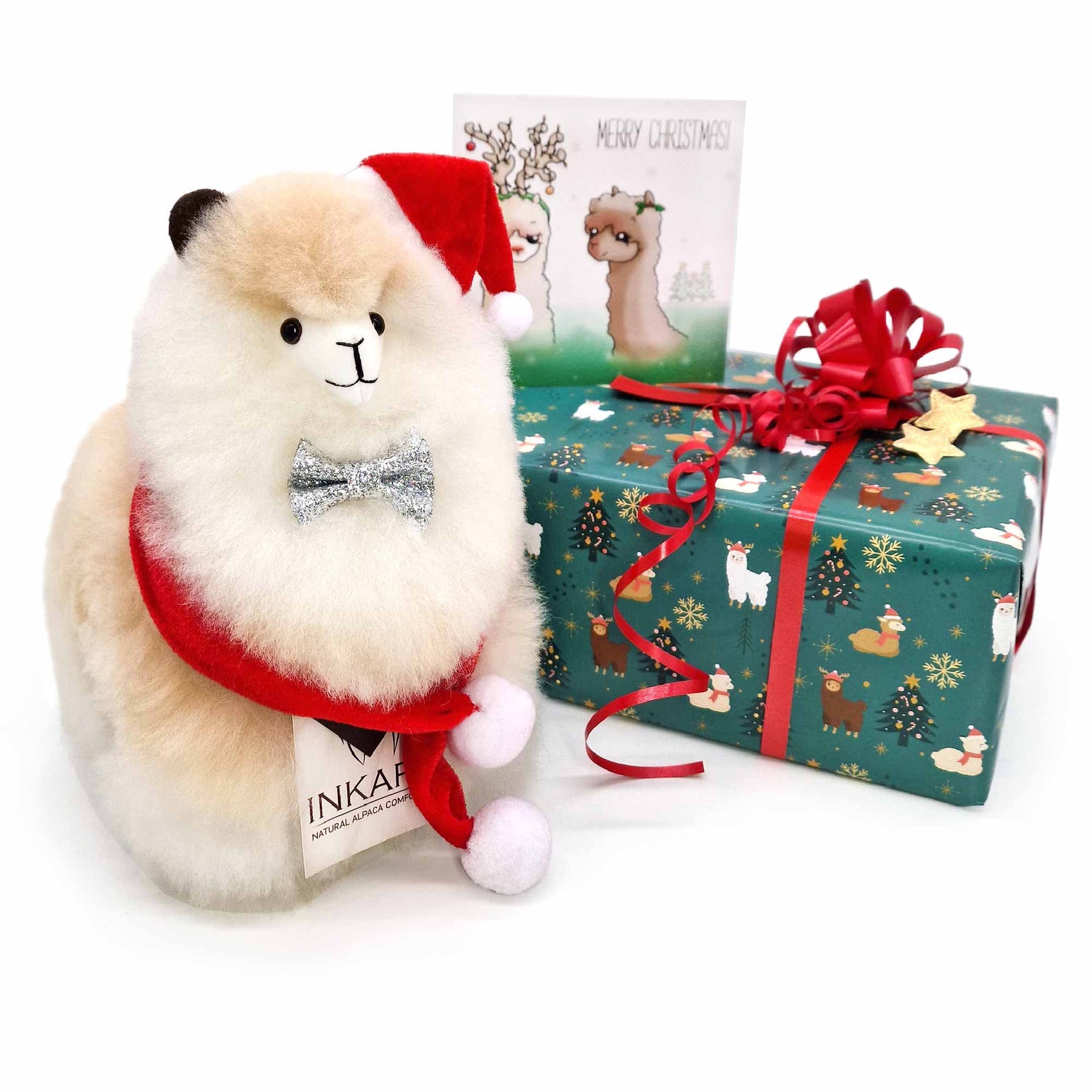 Box of Fluff - Christmas - Small Alpaca Toy