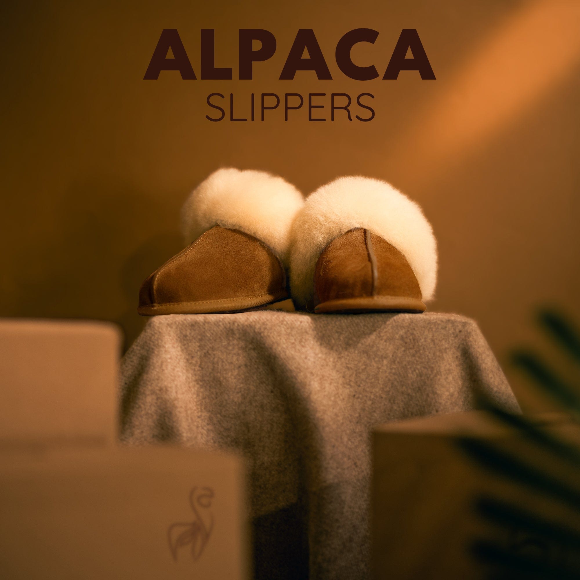 Coyote - Alpaca Wool Slippers