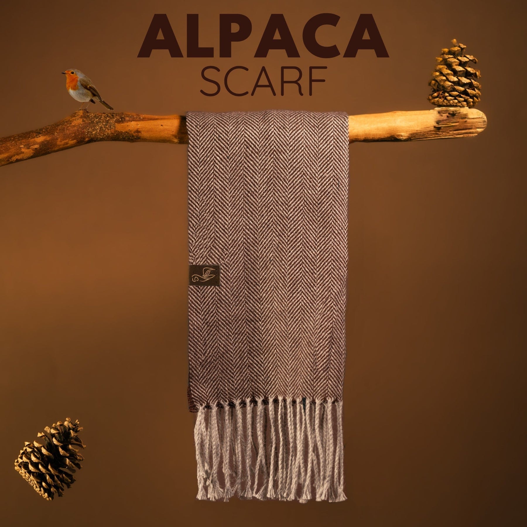 Alpaca Scarves - Fishbone