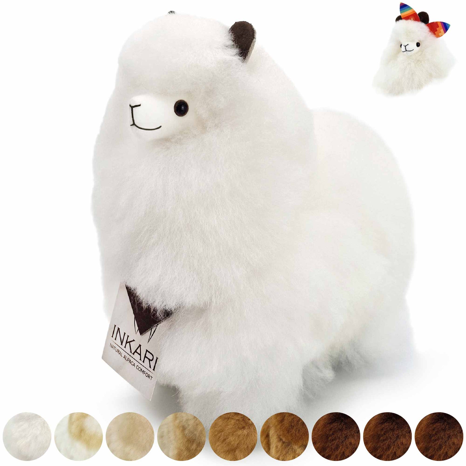 Naturals - Small (23cm) - Alpaca Stuffed Animal