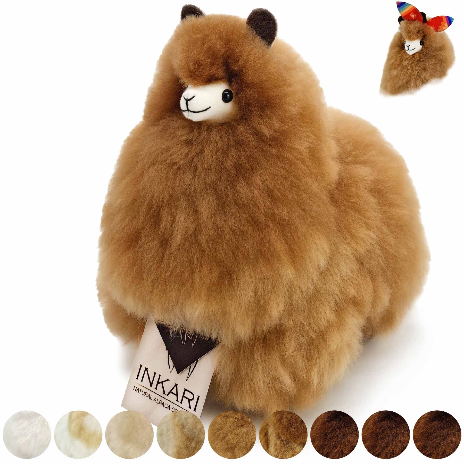 Naturals - Small (23cm) - Alpaca Stuffed Animal