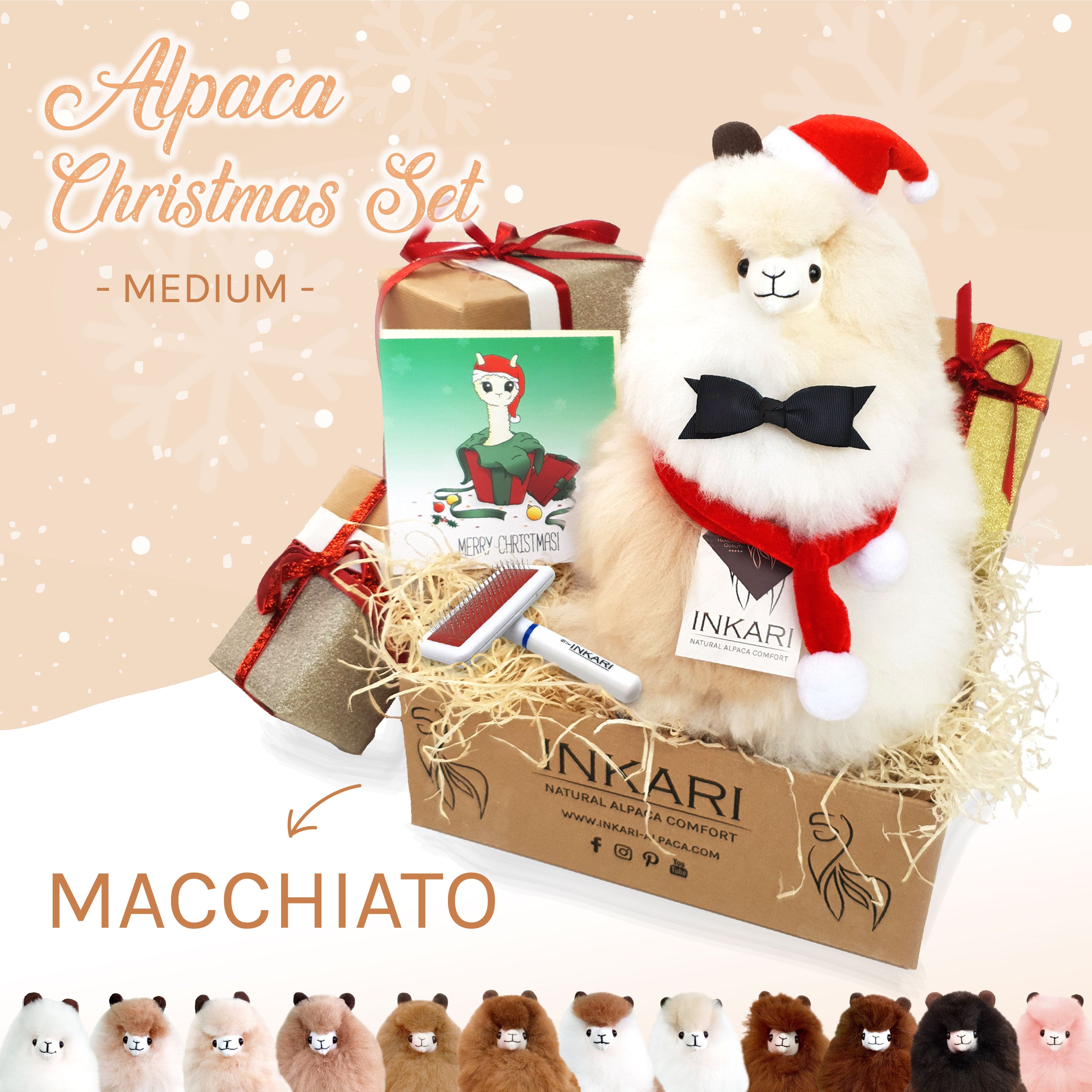 Alpaca Gift Sets ❤ MEDIUM ❤ Christmas - Stuffed Animal - alpaca gift - hypoallergenic - inkari.