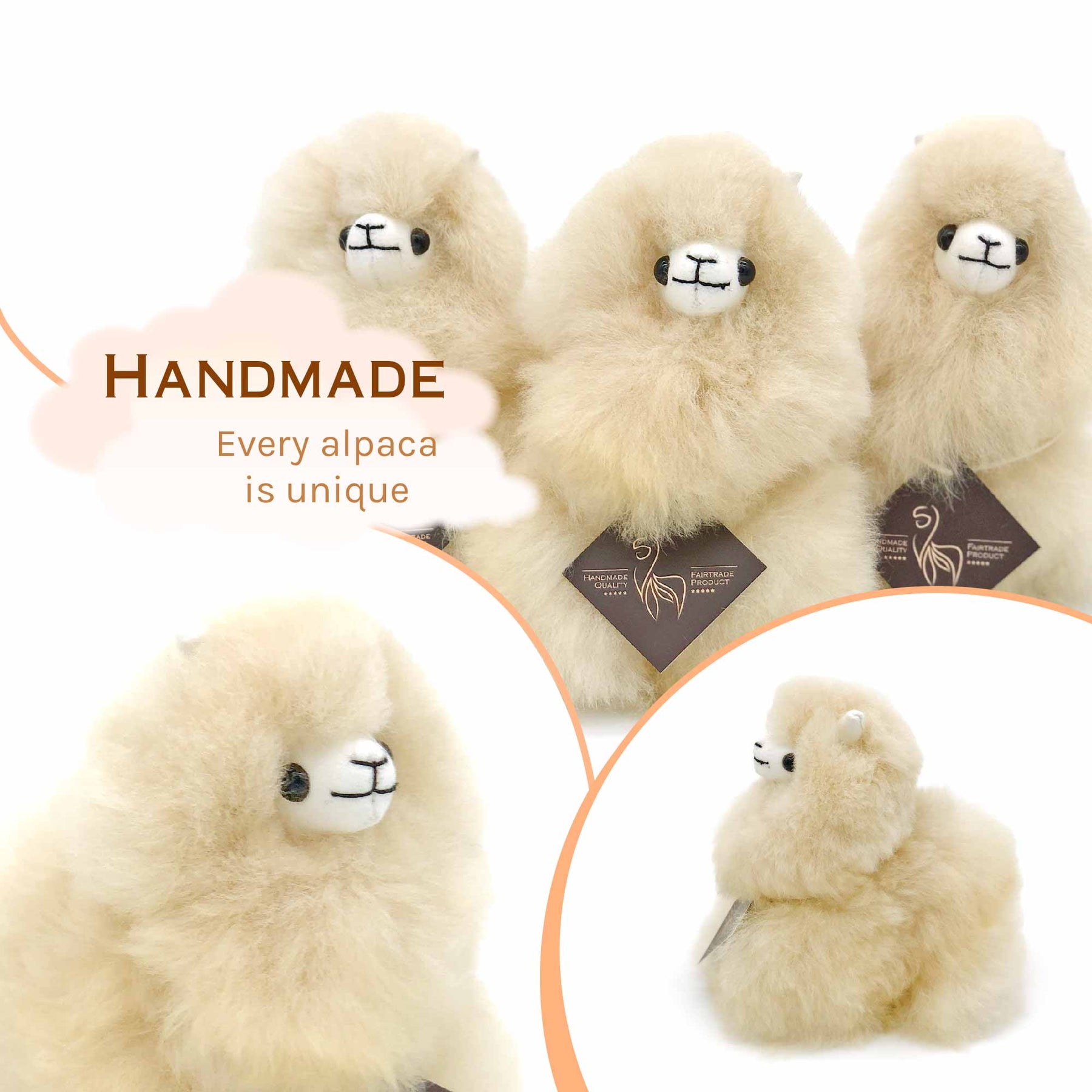 Naturals - Mini (15cm) - Alpaca Stuffed Animal