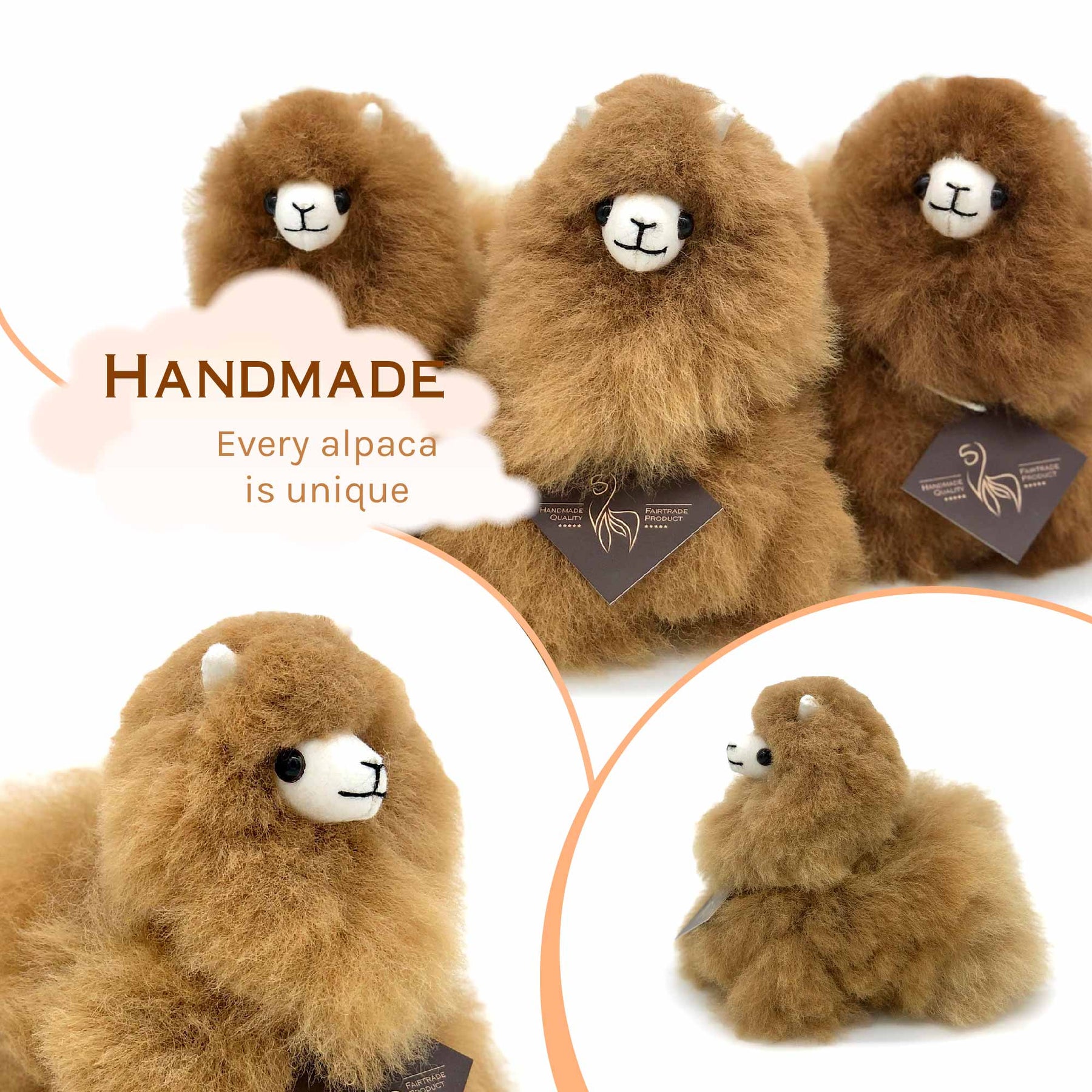 Naturals - Mini (15cm) - Alpaca Stuffed Animal