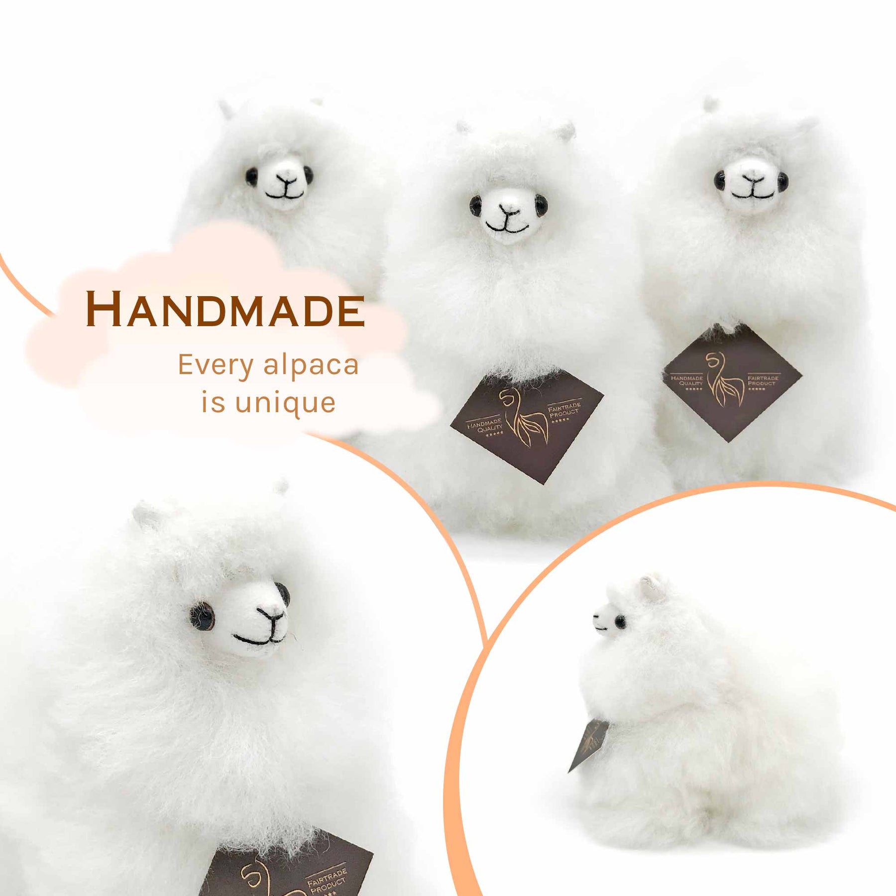 Naturals - Mini (15cm) - Alpaca Stuffed Animal